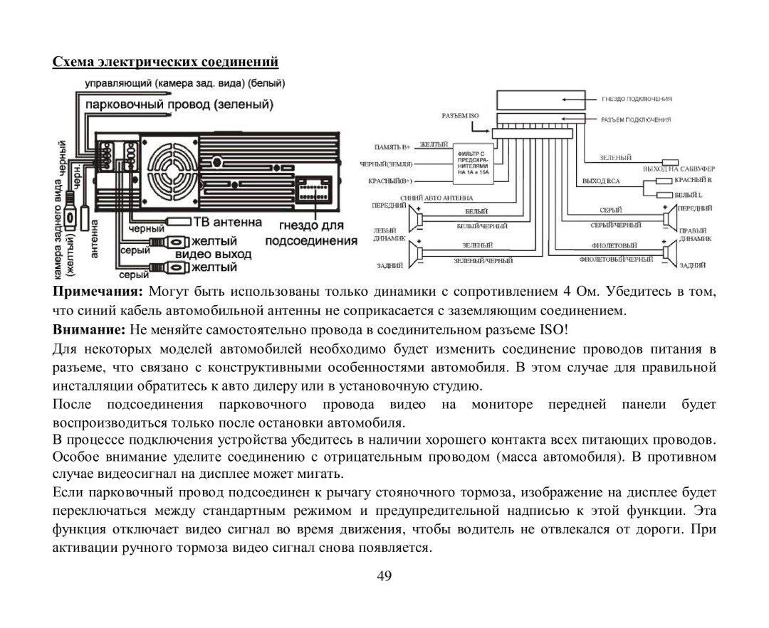 Hyundai H-CMD4004 instruction manual Схема электрических сοединений 