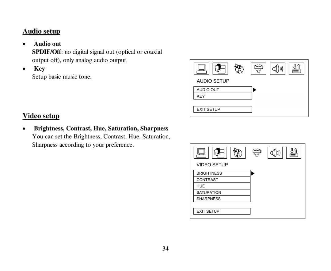 Hyundai H-CMD4005 instruction manual Audio out, Key 