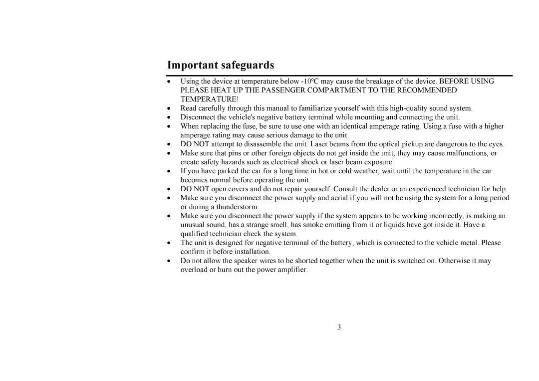 Hyundai H-CMD4008 instruction manual Important safeguards 