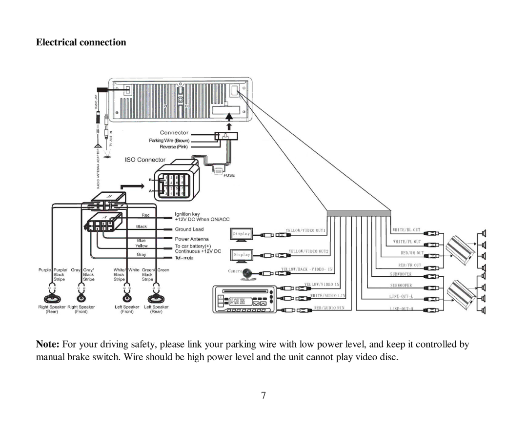 Hyundai H-CMD4012 instruction manual Electrical connection 