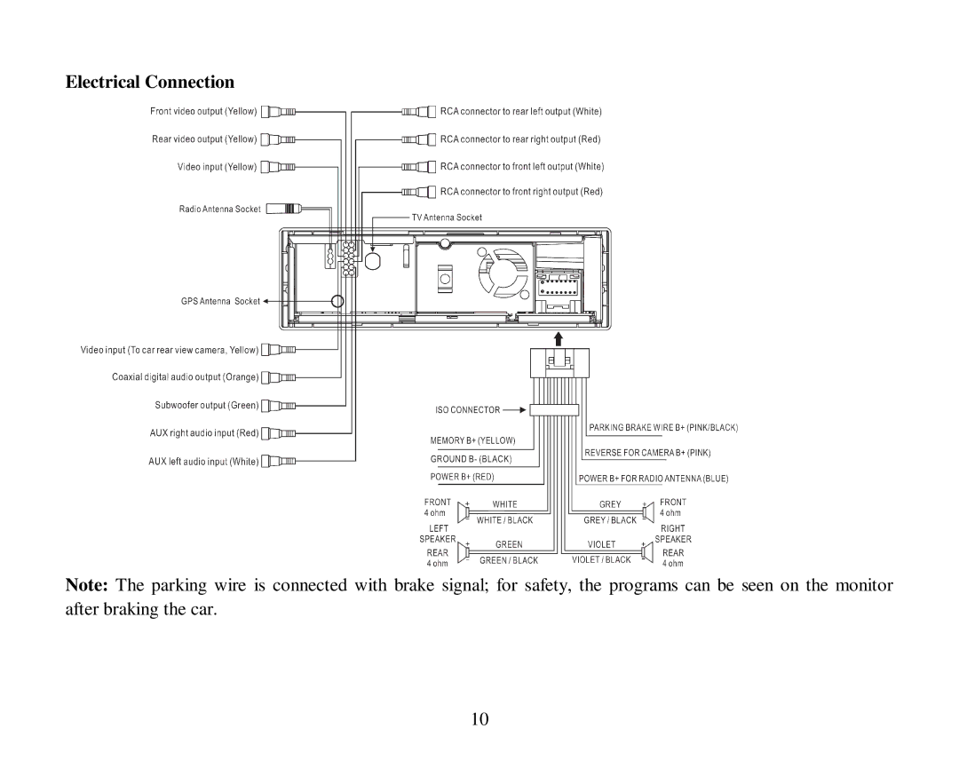 Hyundai H-CMD4015 instruction manual Electrical Connection 