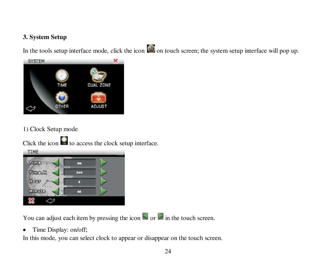 Hyundai H-CMD4015 instruction manual System Setup 