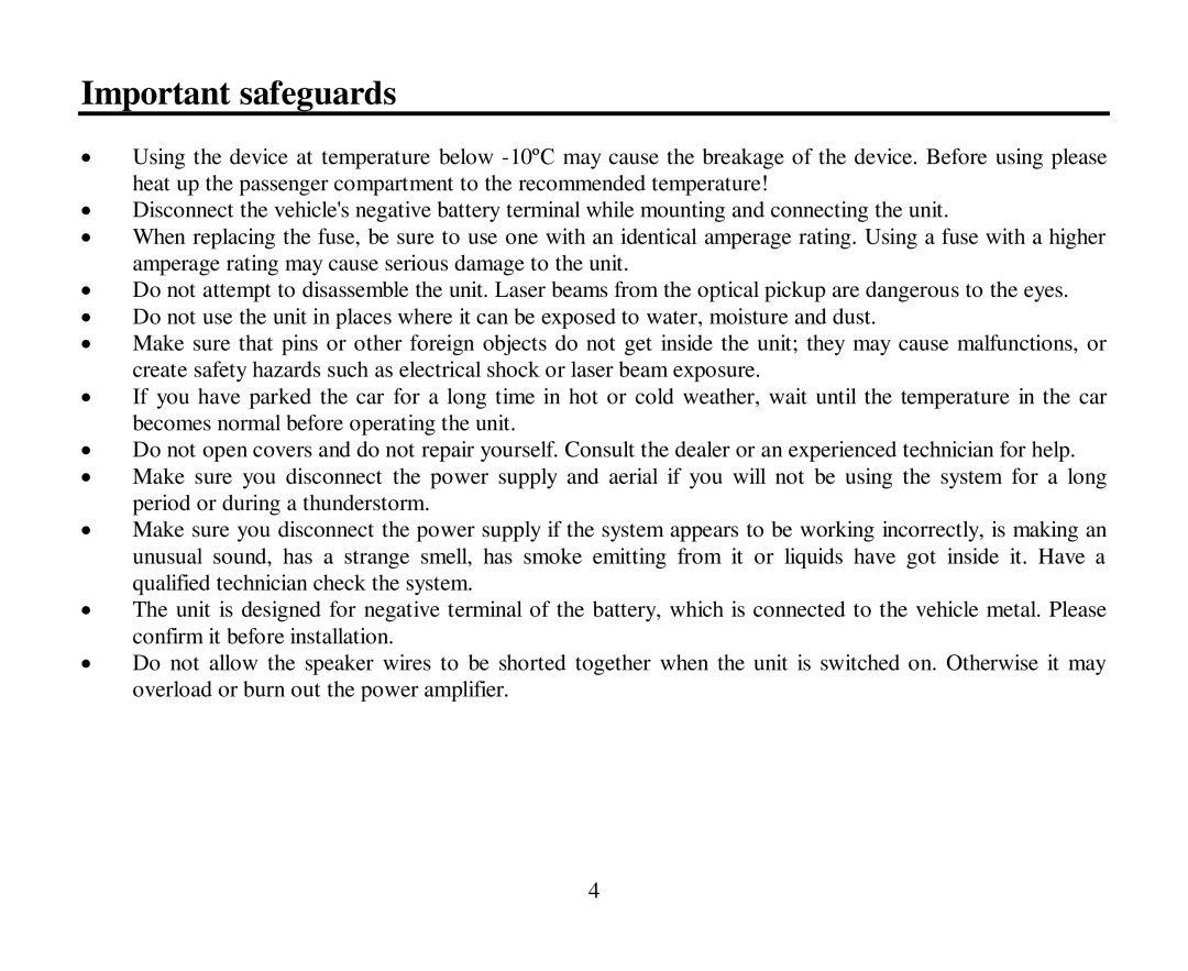 Hyundai H-CMD7080 instruction manual Important safeguards 