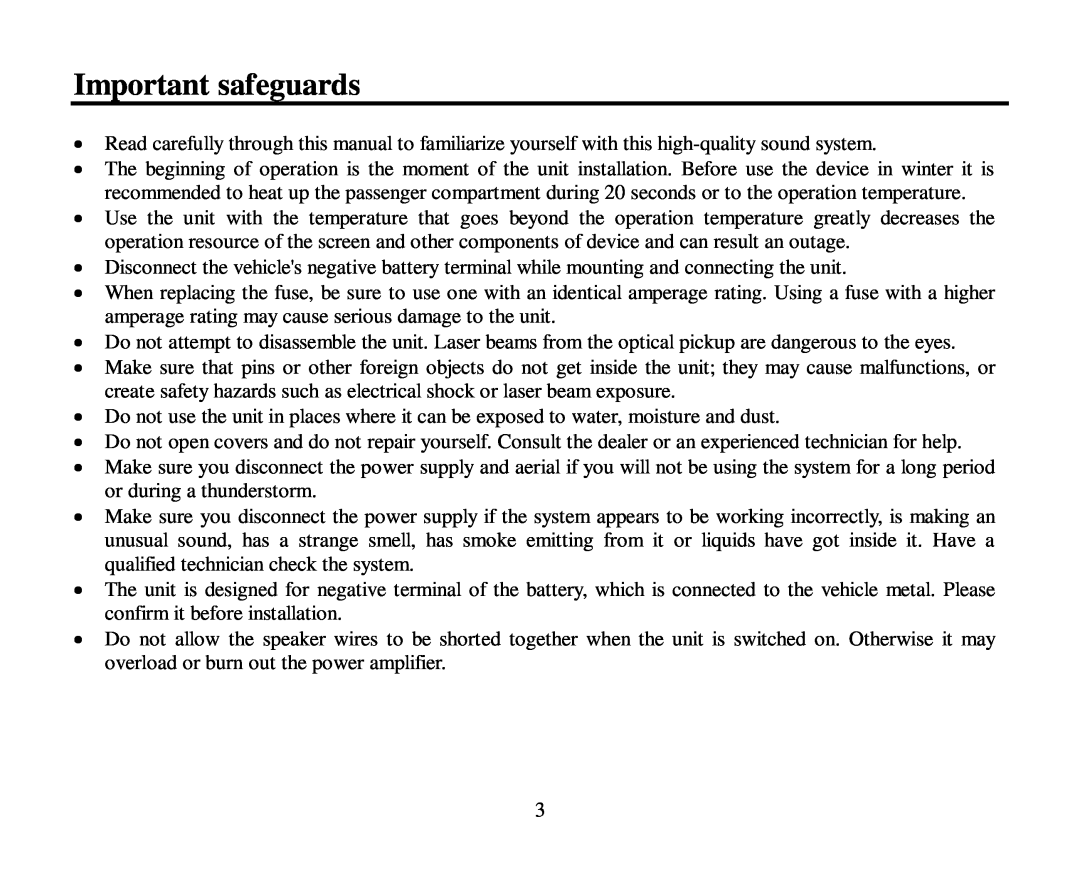 Hyundai H-CMD7086 instruction manual Important safeguards 