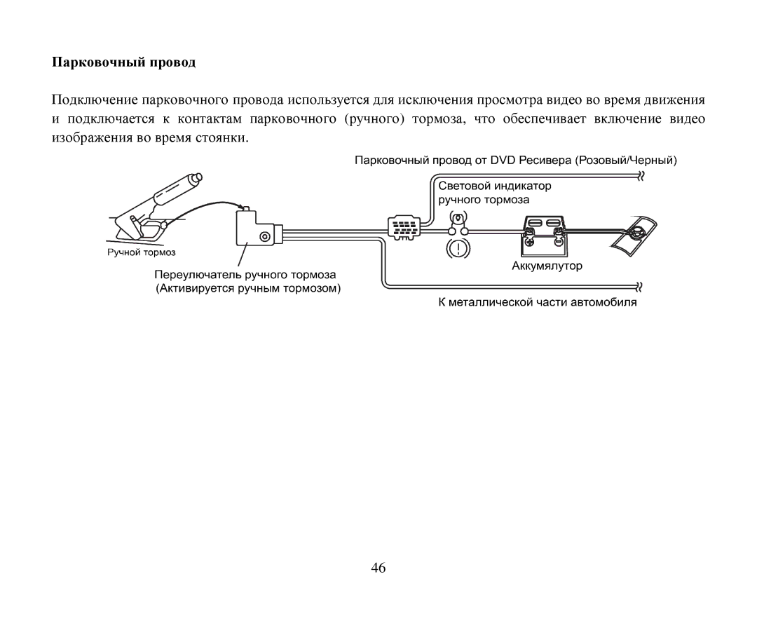 Hyundai H-CMD7087 instruction manual Паркοвοчный прοвοд 