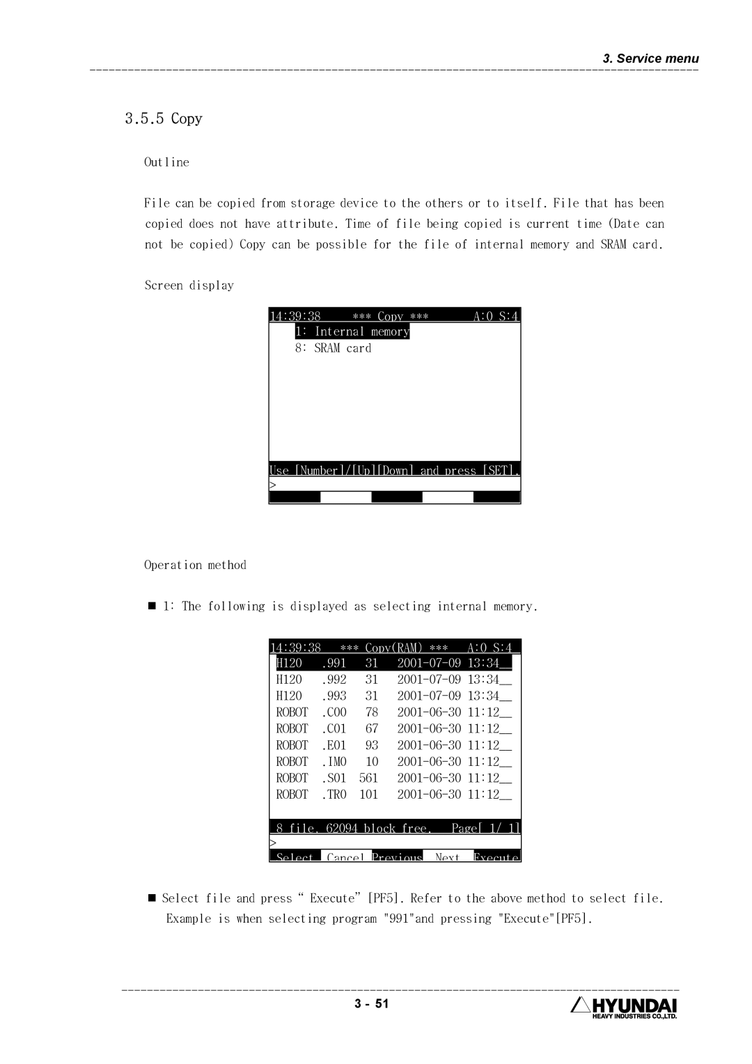 Hyundai HI4 operation manual Copy, H120, Robot 