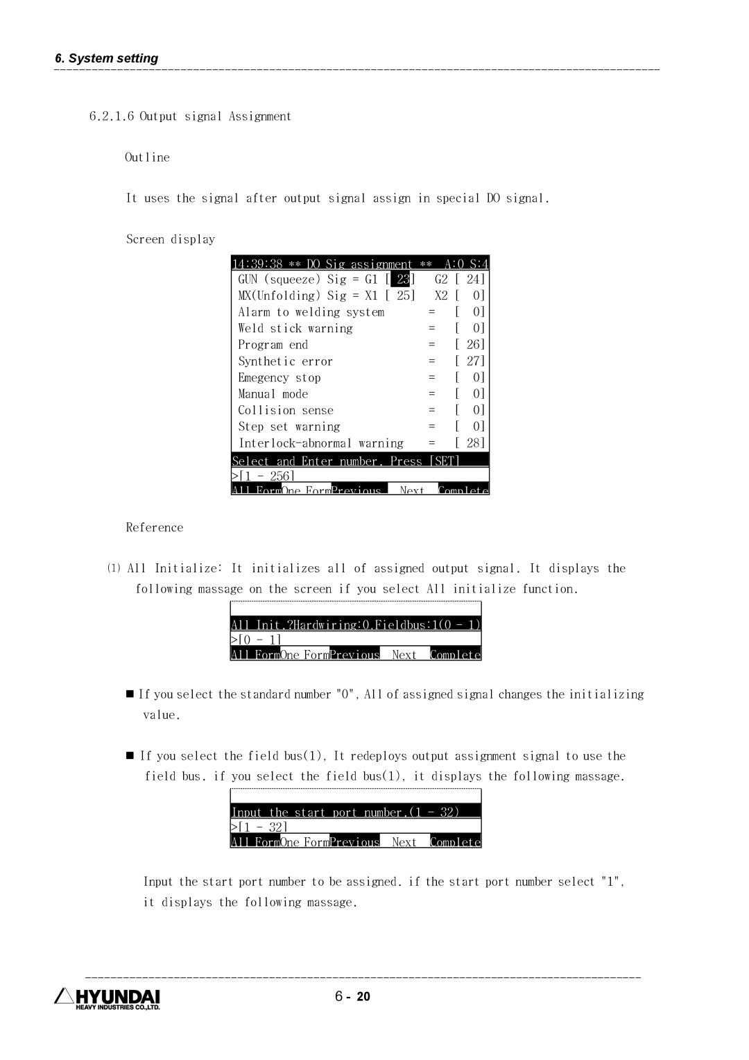 Hyundai HI4 operation manual MXUnfolding Sig = X1 