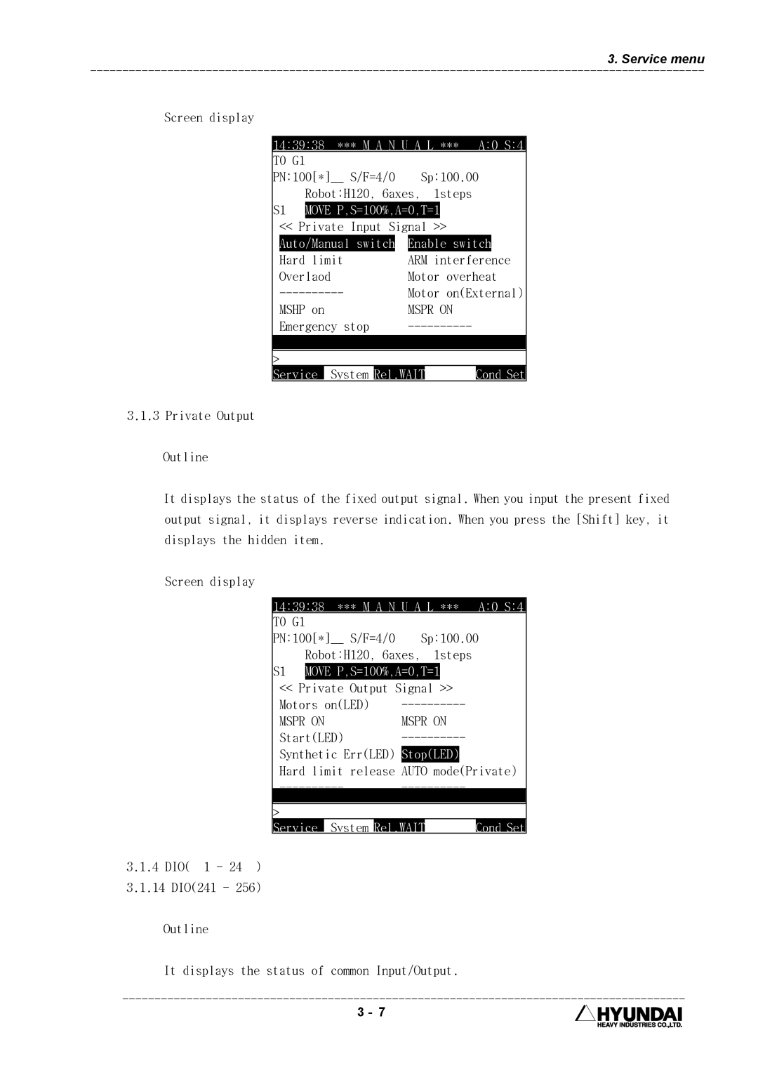 Hyundai HI4 operation manual Mspr on 