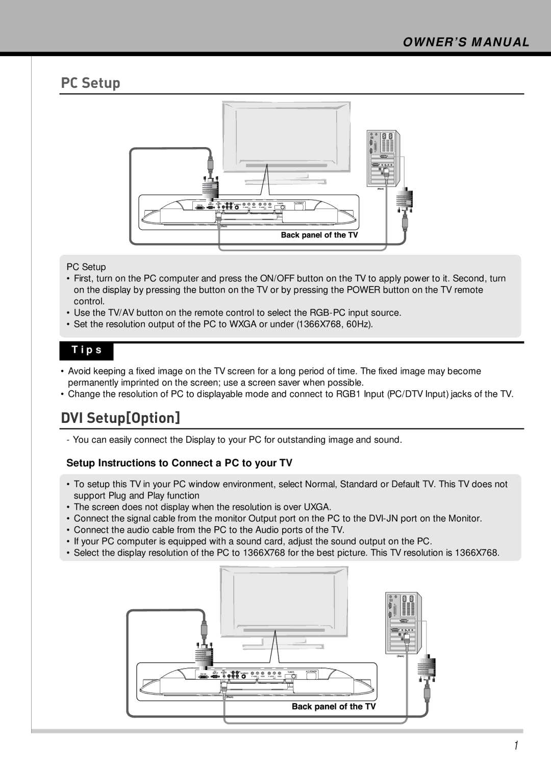 Hyundai IT HLT-2672 owner manual DVI SetupOption 