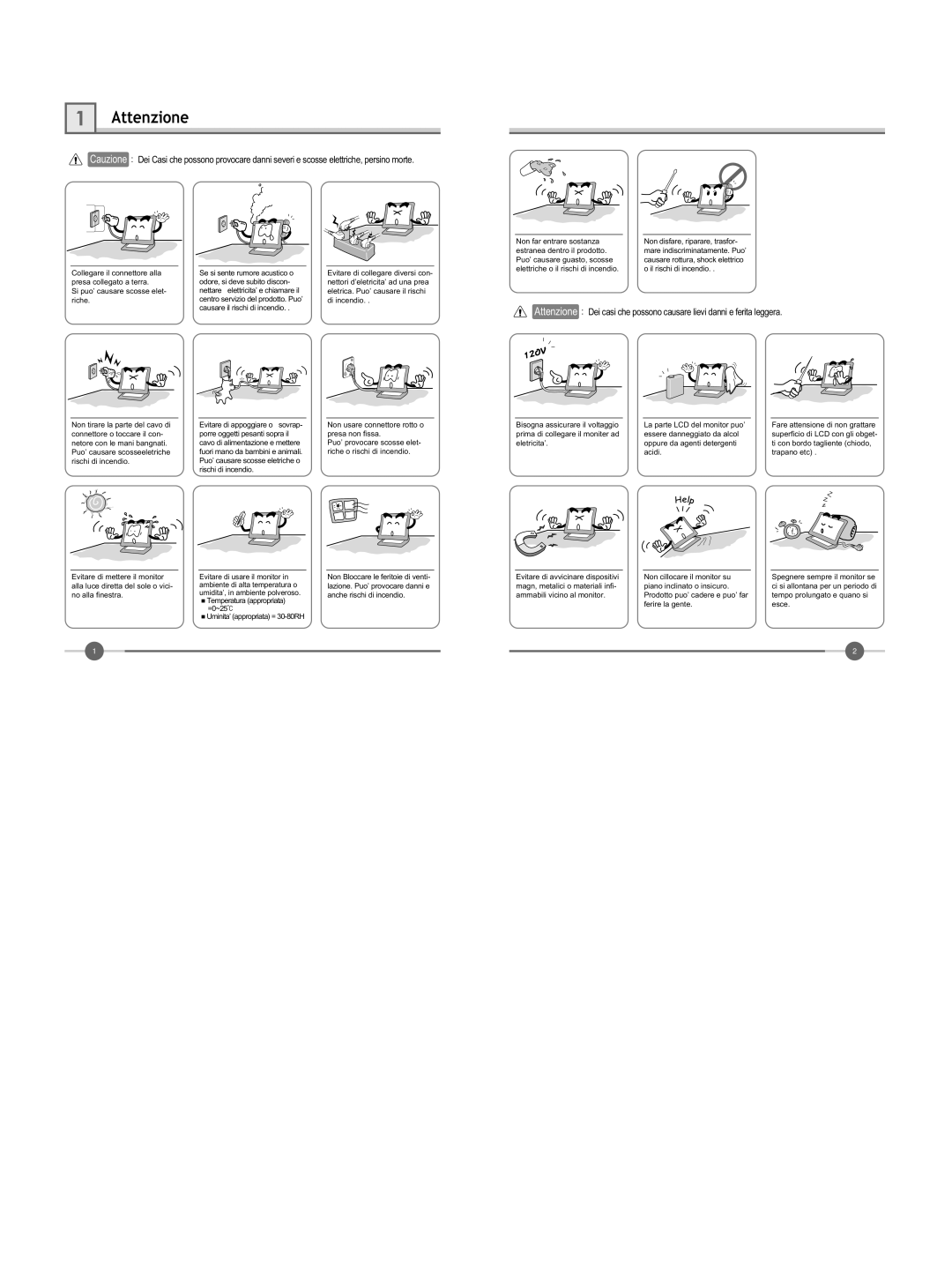 Hyundai IT U70D manual Attenzione 