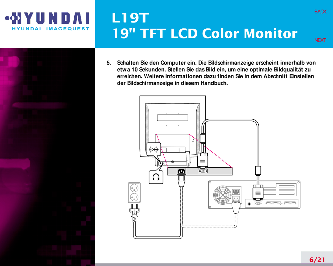 Hyundai L19T manual Back Next 