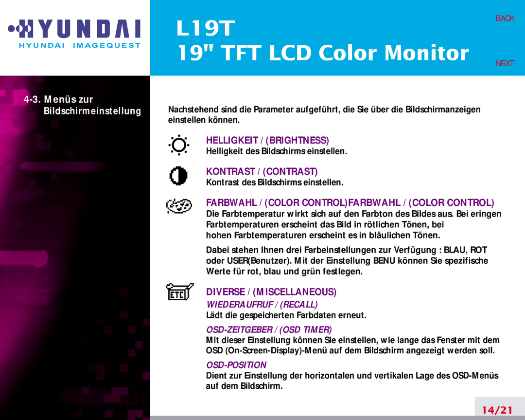 Hyundai L19T manual 14/21 