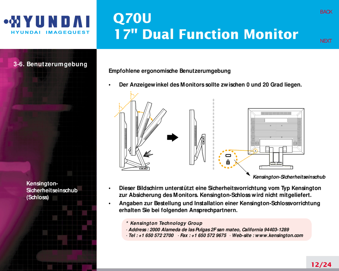 Hyundai Q70U manual 12/24 