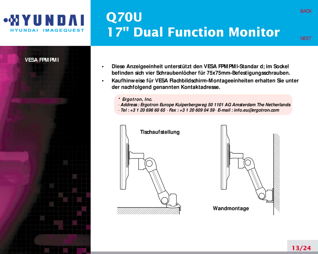 Hyundai Q70U manual 13/24 