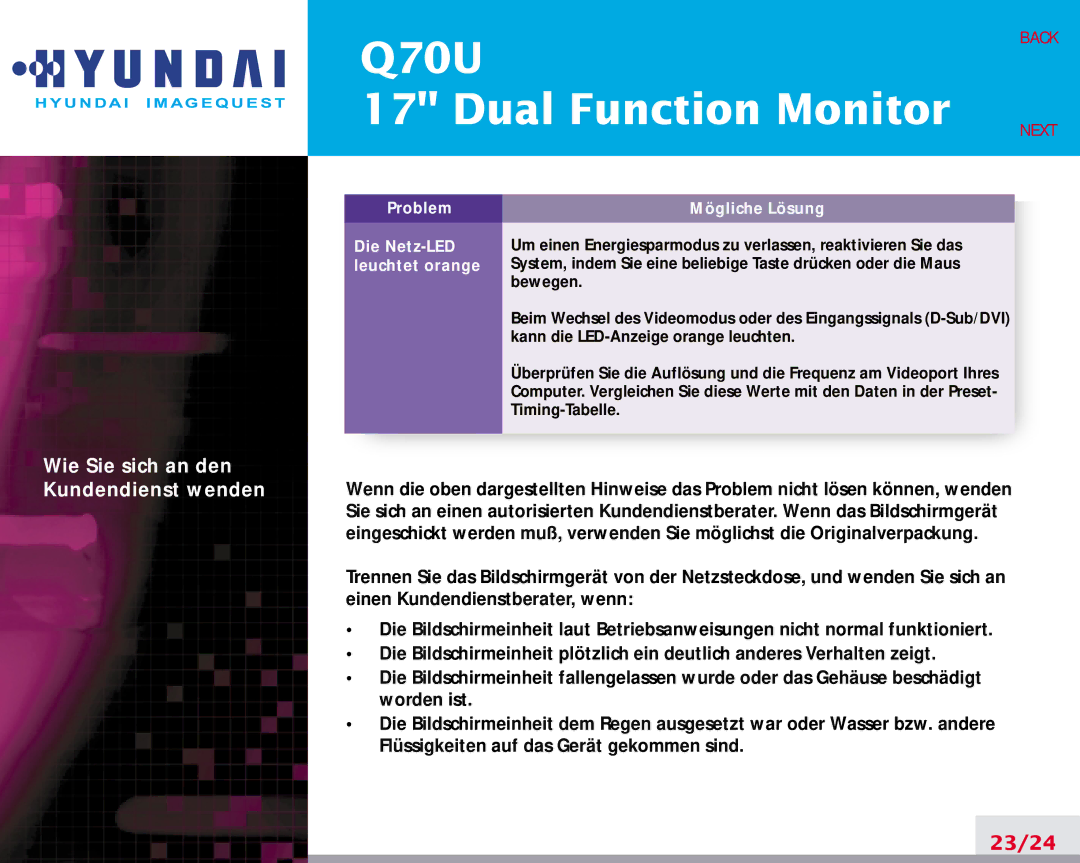 Hyundai Q70U manual 23/24 