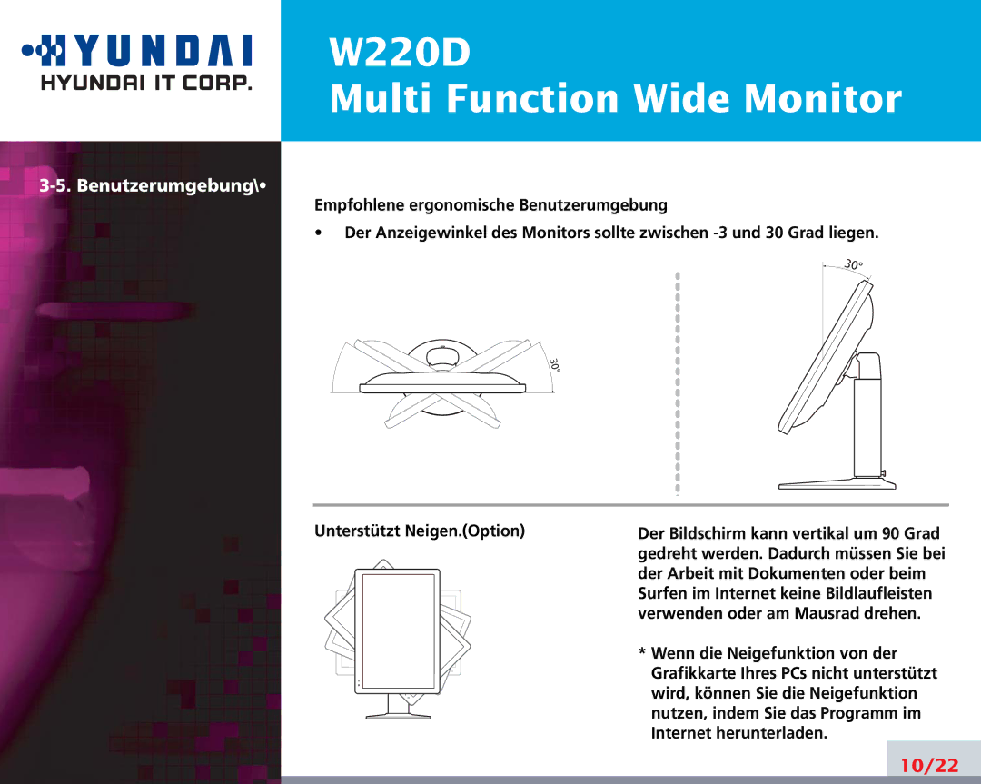 Hyundai W220D manual 10/22 