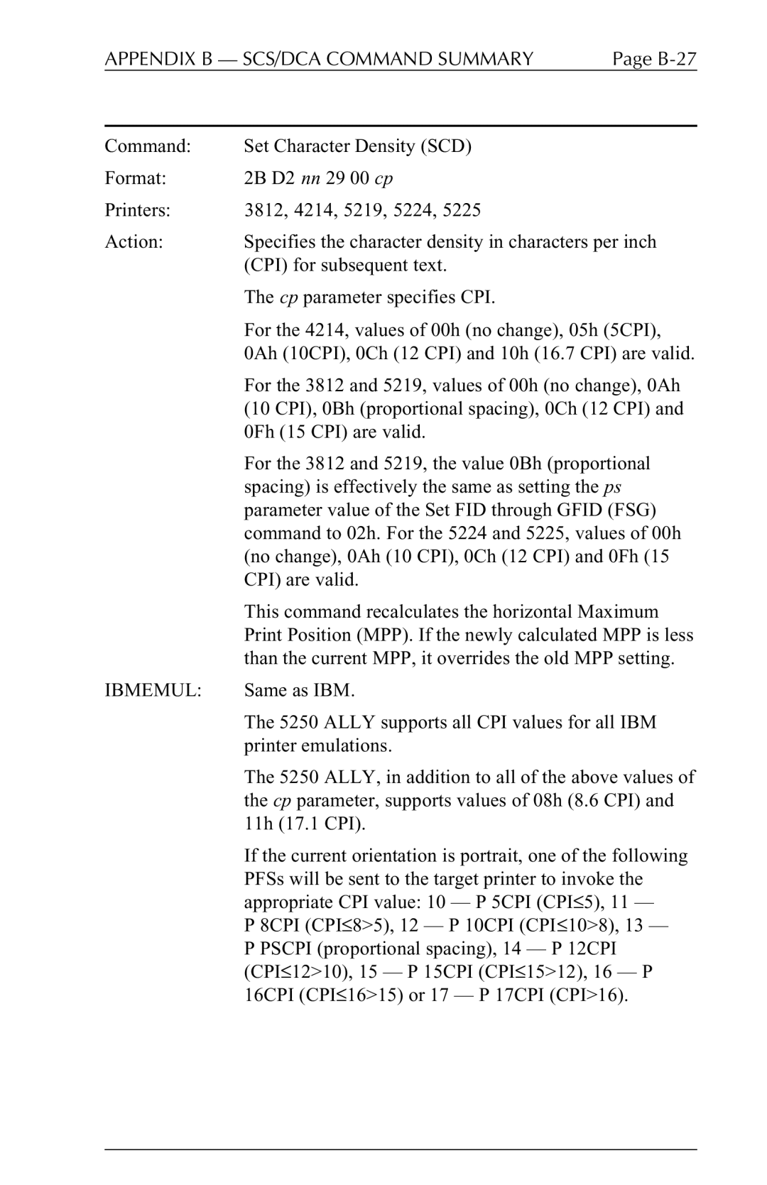 I-Data 5250 ALLY manual B-27 