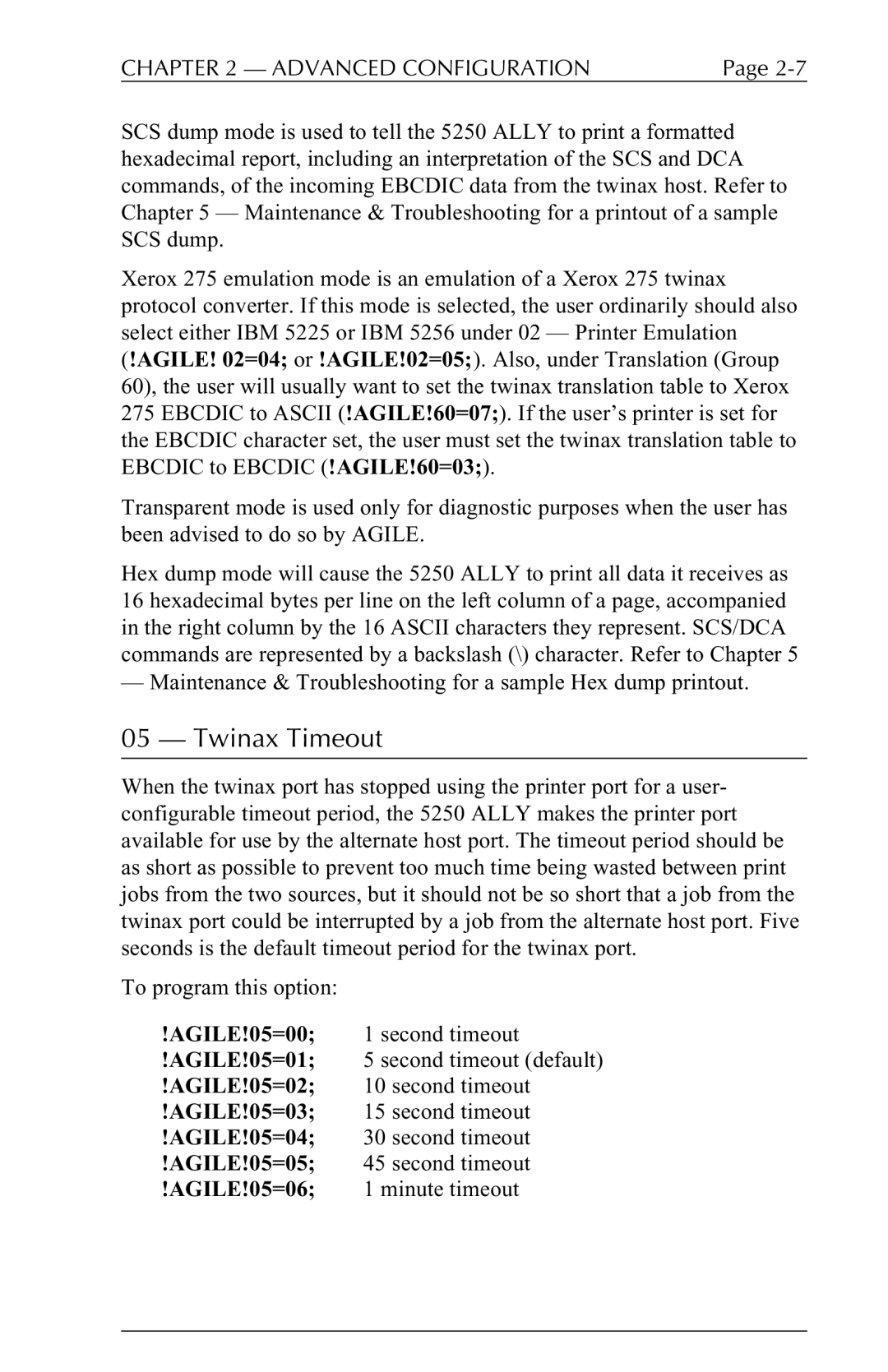 I-Data 5250 ALLY manual Twinax Timeout 