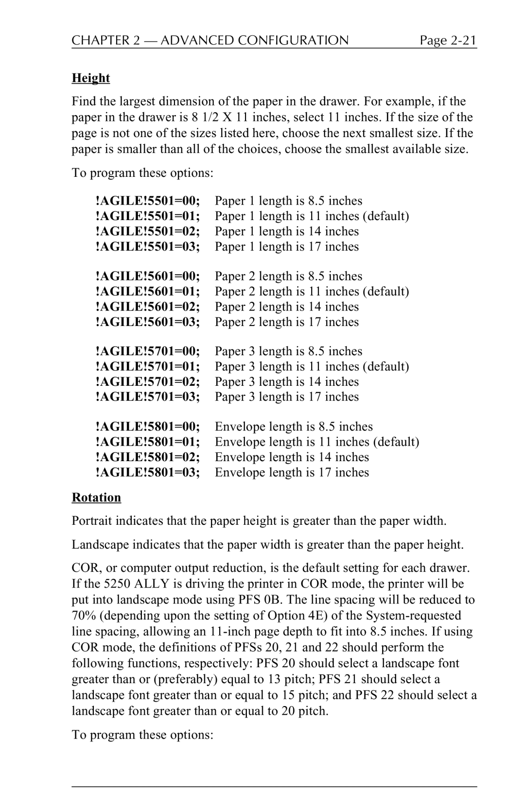 I-Data 5250 ALLY manual Advanced Configuration 