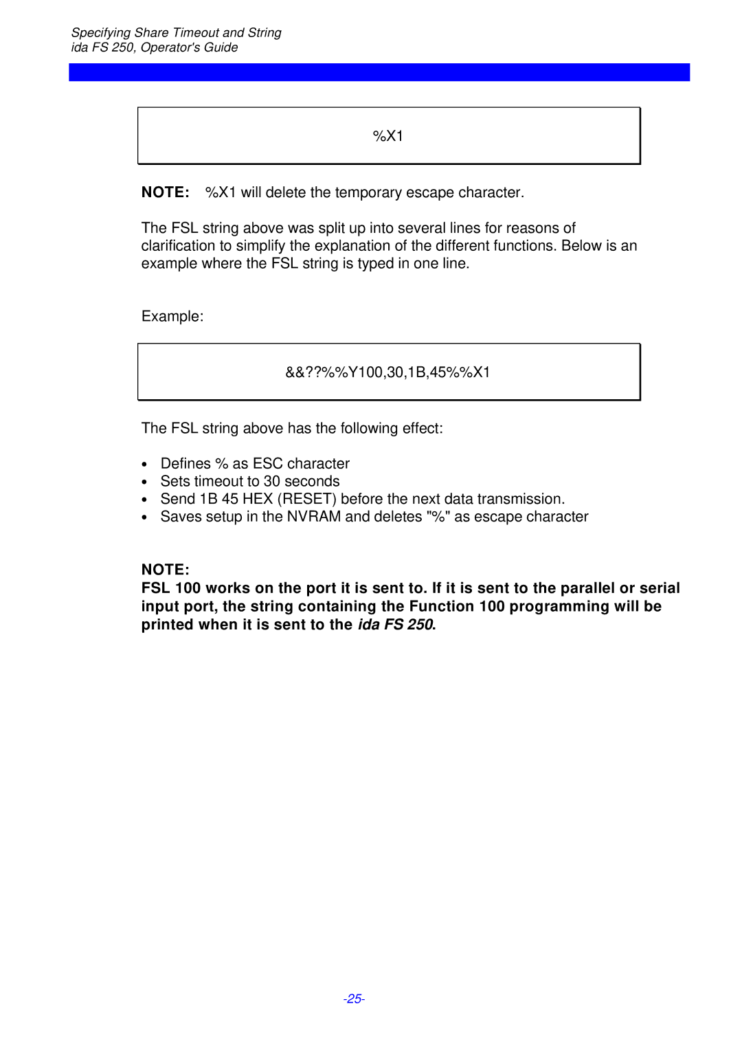 I-Data FS 250 PDS, i-data Electronic Documentation ida instruction manual 