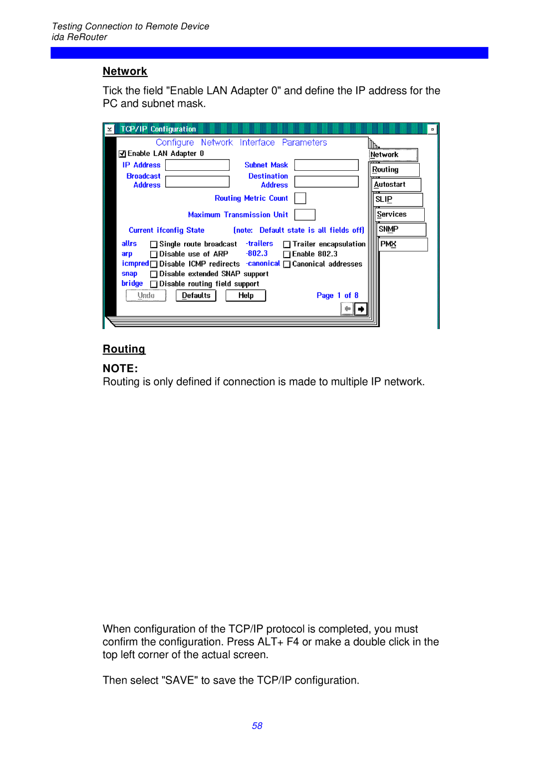 I-Data ReRouter instruction manual Network, Routing 