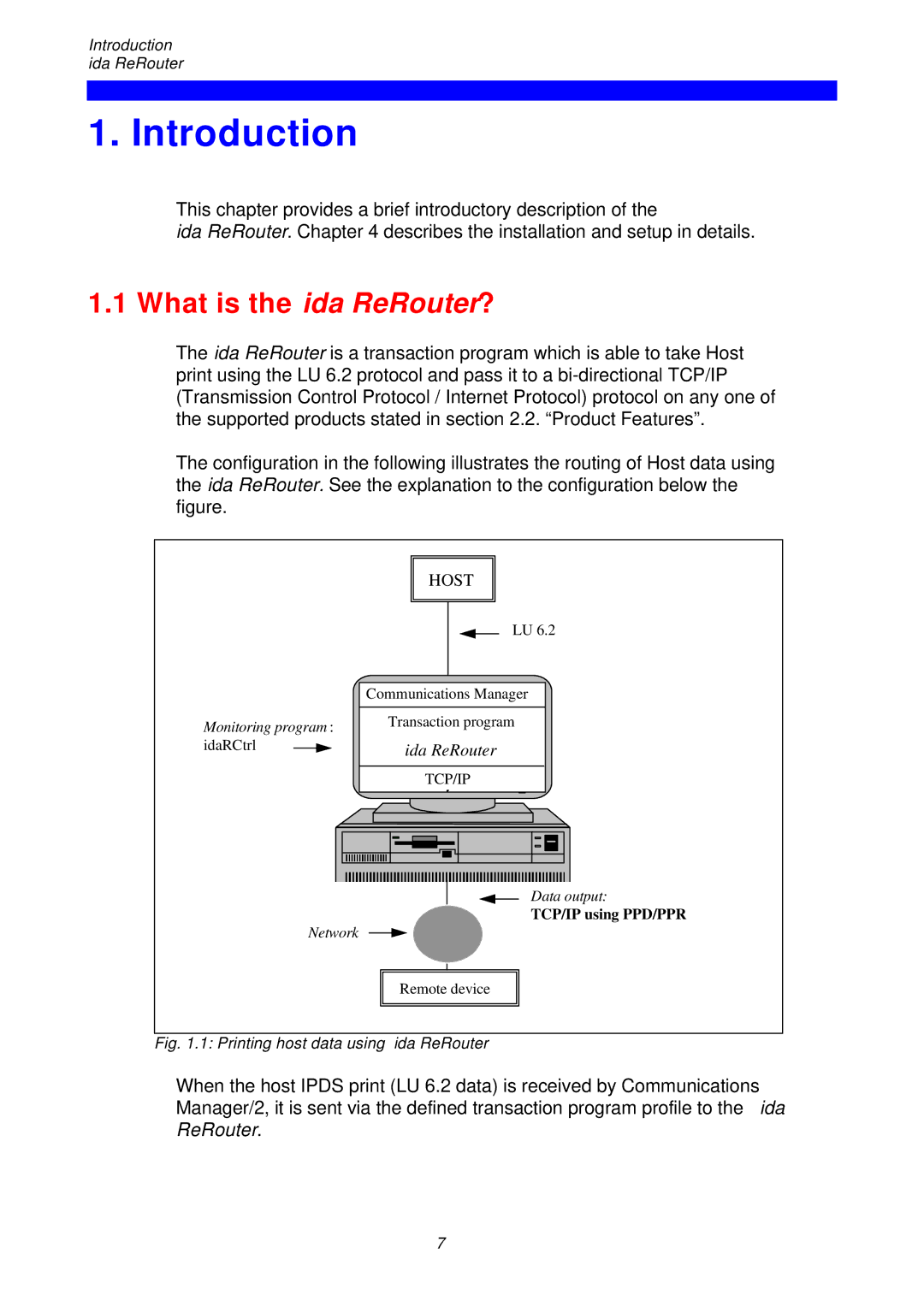 I-Data instruction manual Introduction, What is the ida ReRouter? 