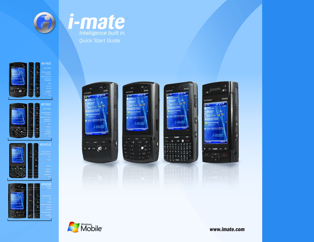 i-mate 6150 manual Quick Start Guide 