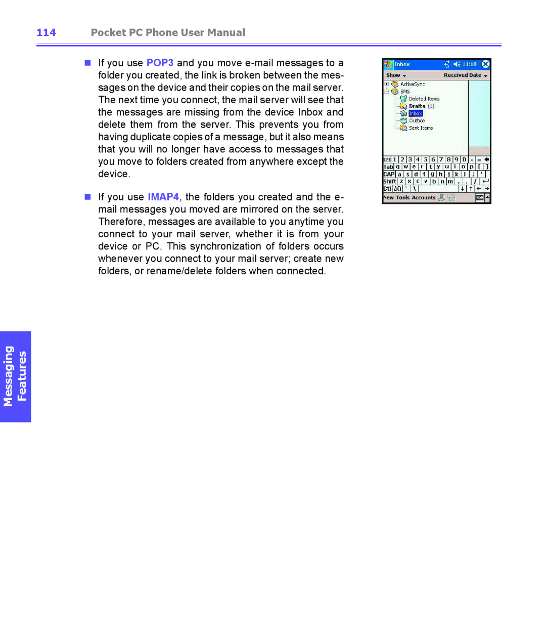 i-mate PDA2K EVDO manual Features 