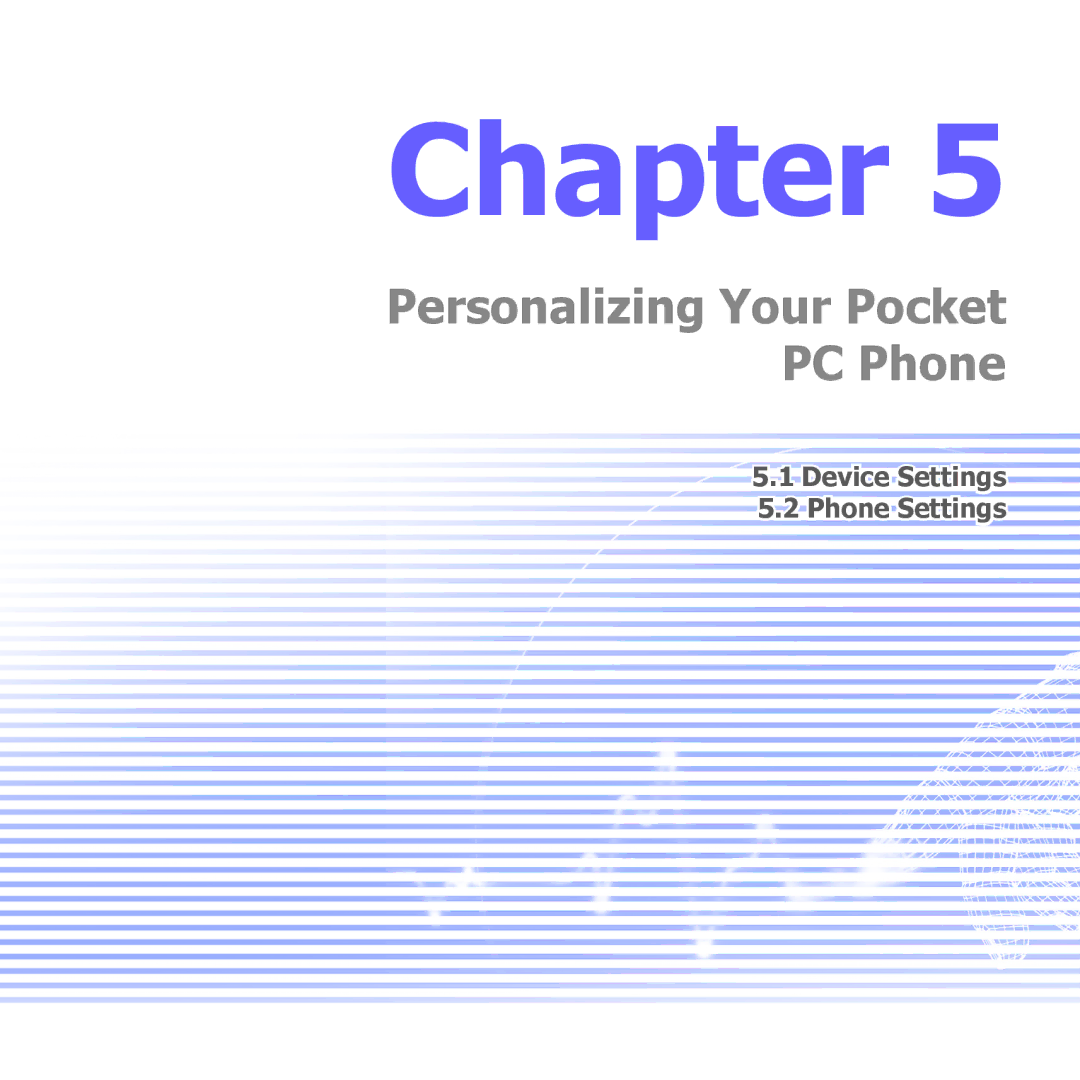 i-mate PM10A manual Personalizing Your Pocket PC Phone 