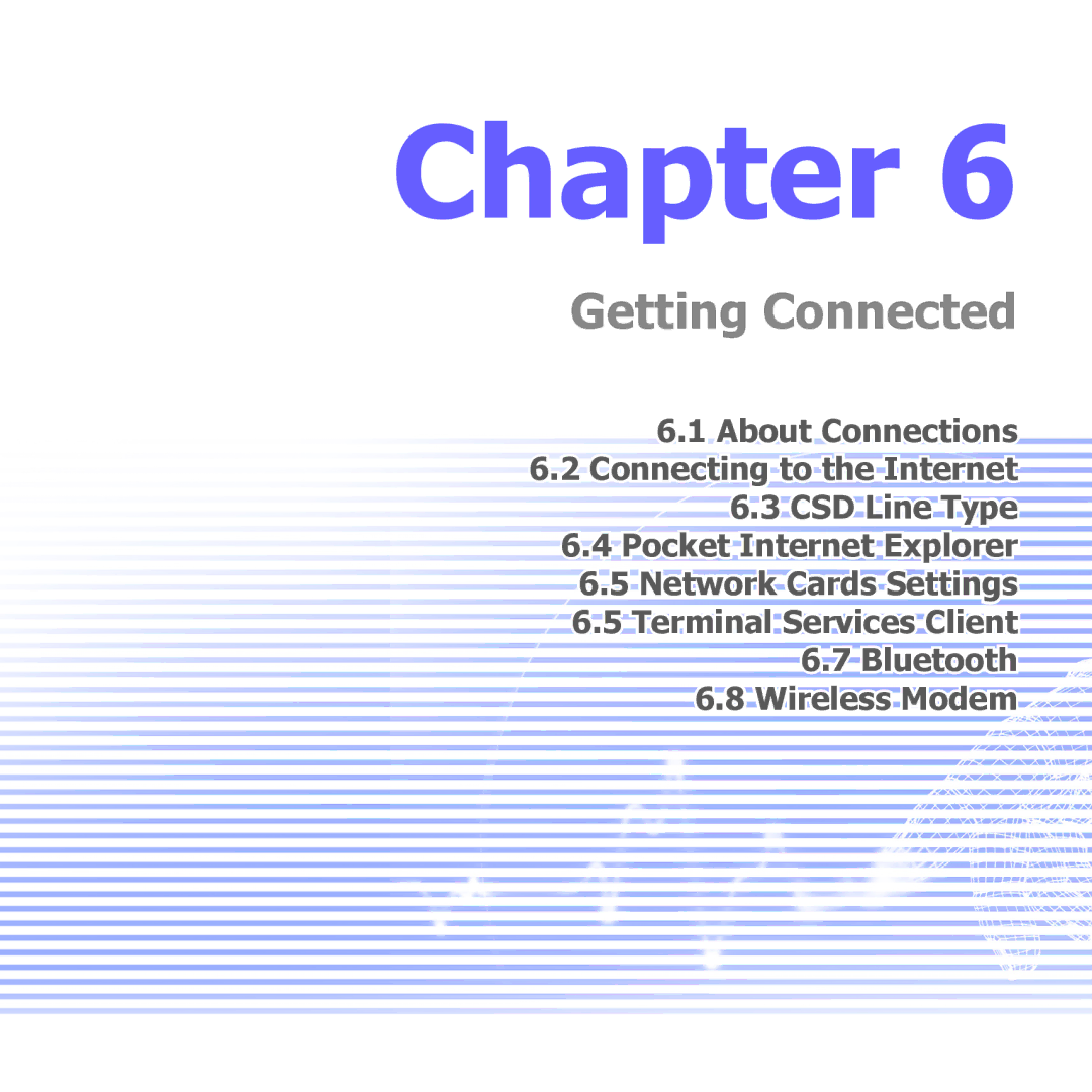 i-mate PM10A manual Getting Connected 