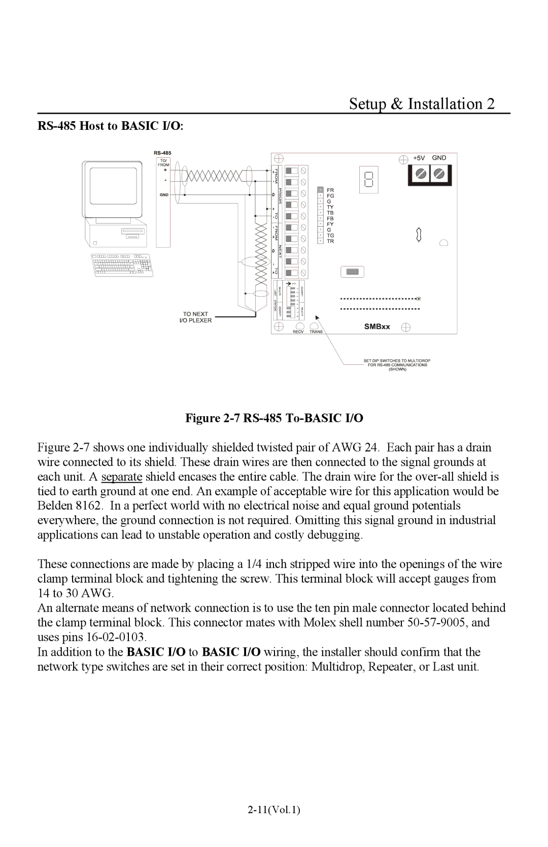 I-O Display Systems Basic I/O Product manual RS-485 Host to Basic I/O, RS-485 To-BASIC I/O 