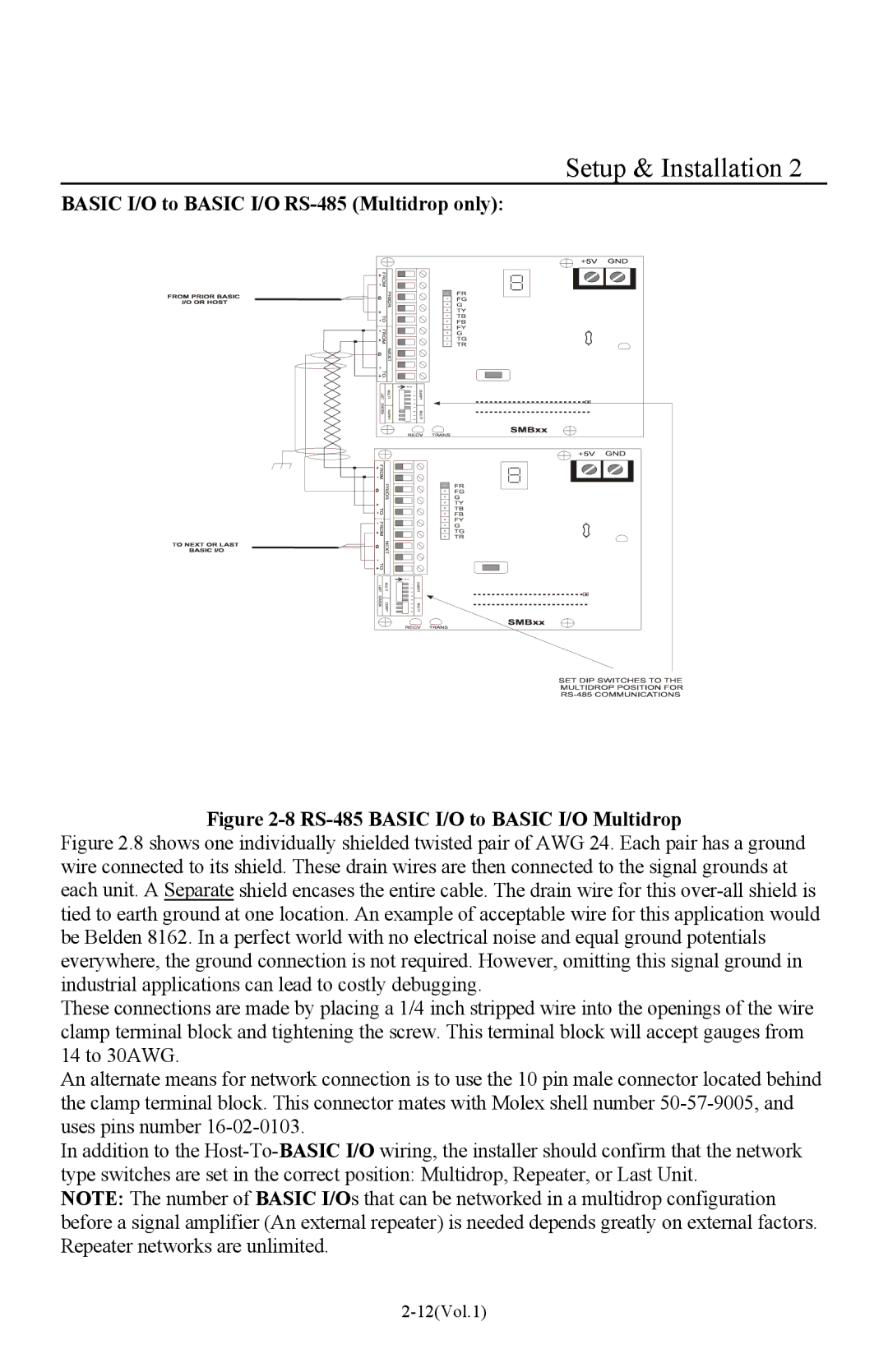 I-O Display Systems Basic I/O Product manual Basic I/O to Basic I/O RS-485 Multidrop only 