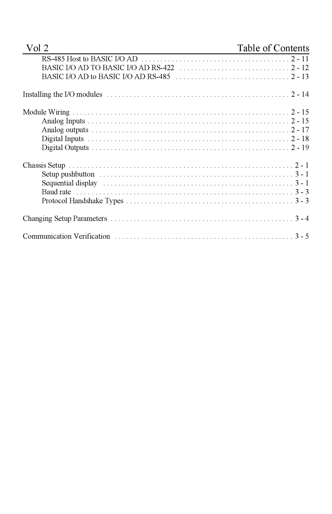 I-O Display Systems Basic I/O Product manual Basic I/O AD to Basic I/O AD RS-422 