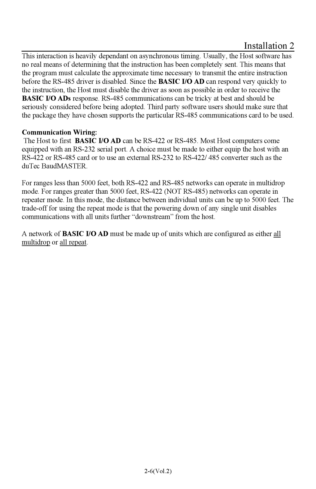 I-O Display Systems Basic I/O Product manual Communication Wiring 