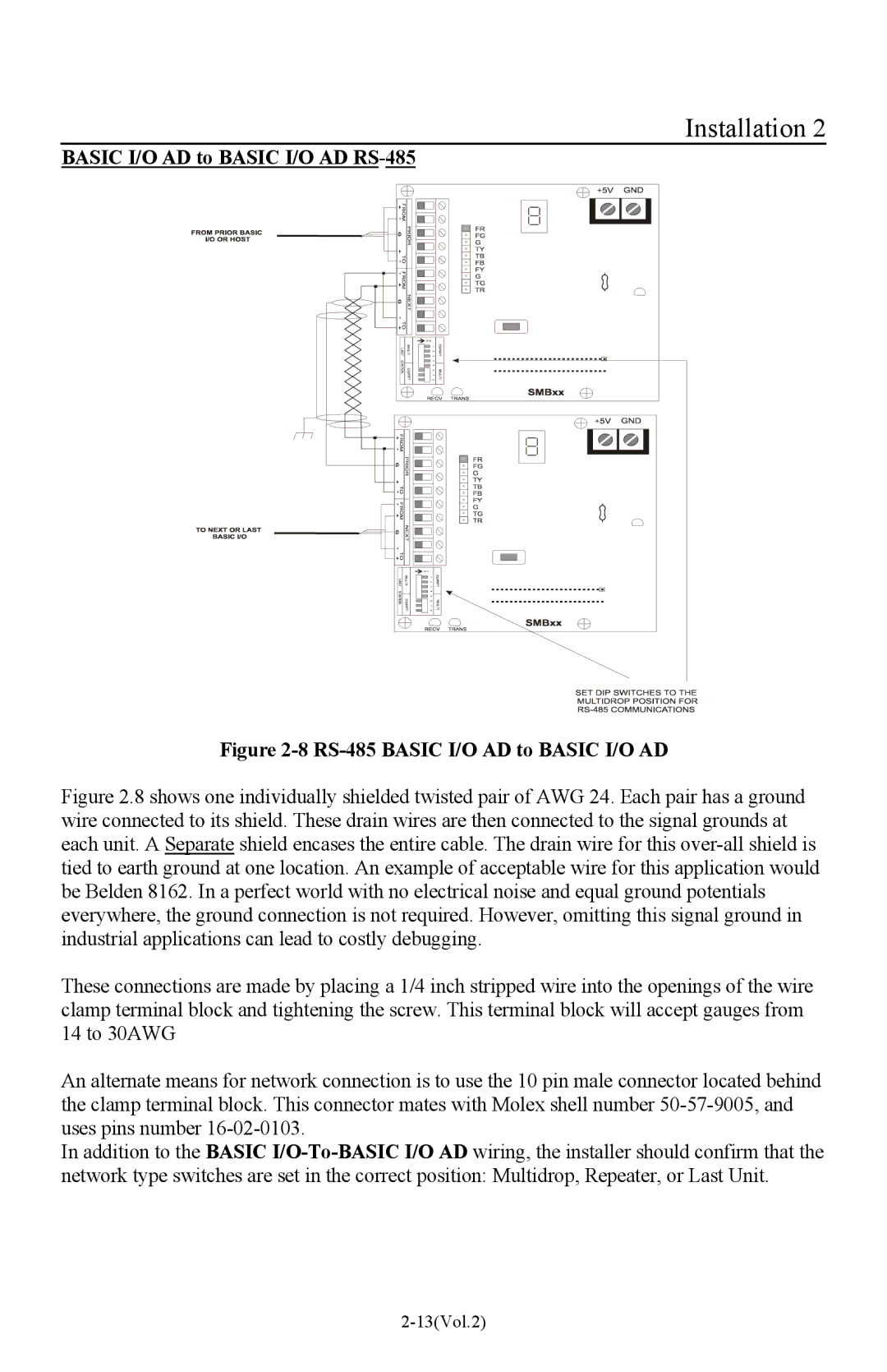 I-O Display Systems Basic I/O Product manual Basic I/O AD to Basic I/O AD RS-485, RS-485 Basic I/O AD to Basic I/O AD 