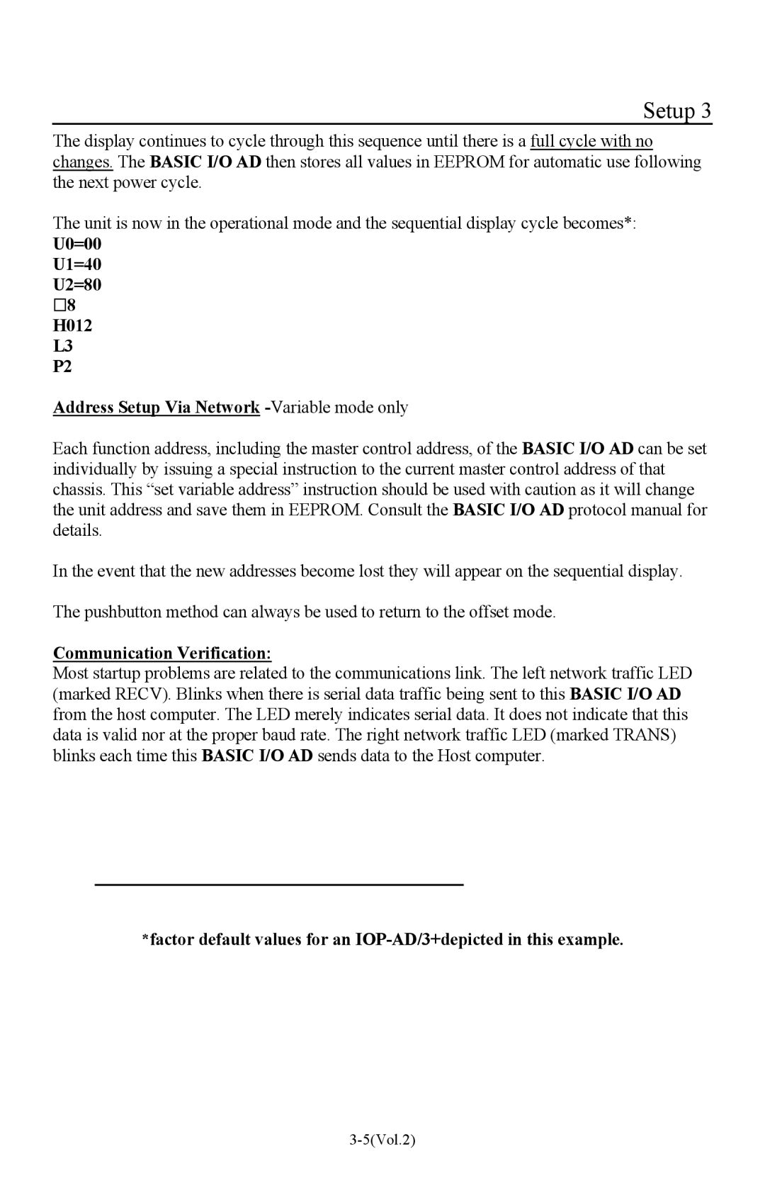 I-O Display Systems Basic I/O Product manual Communication Verification 