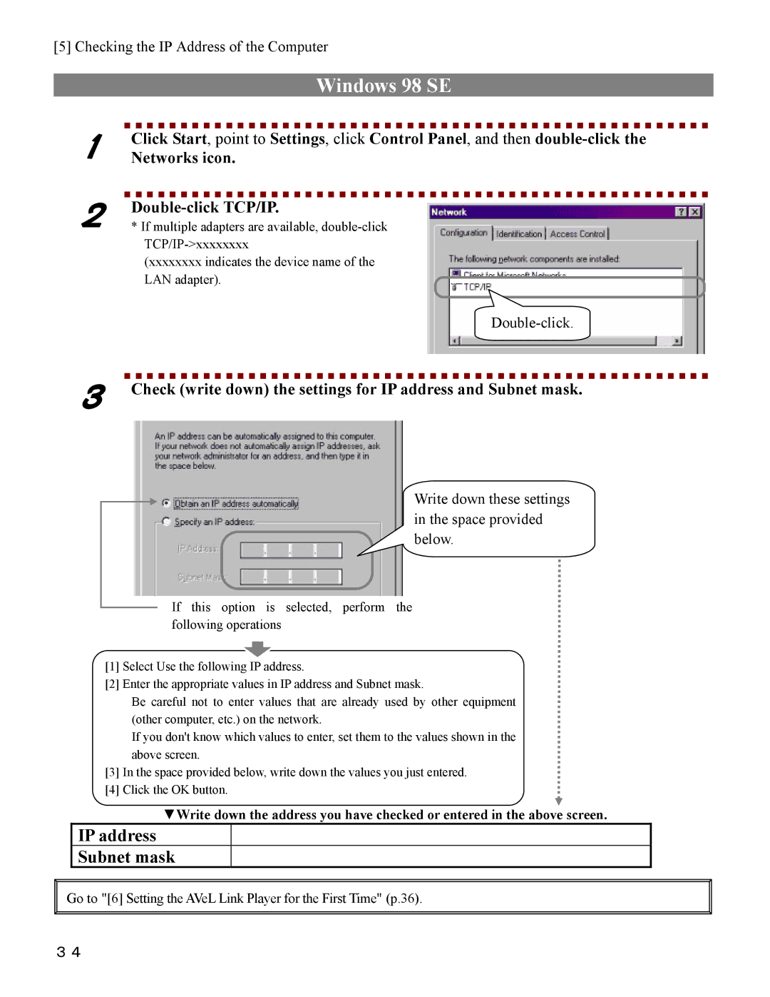 I-O Display Systems SRDVD-100U user manual Windows 98 SE, Double-click 