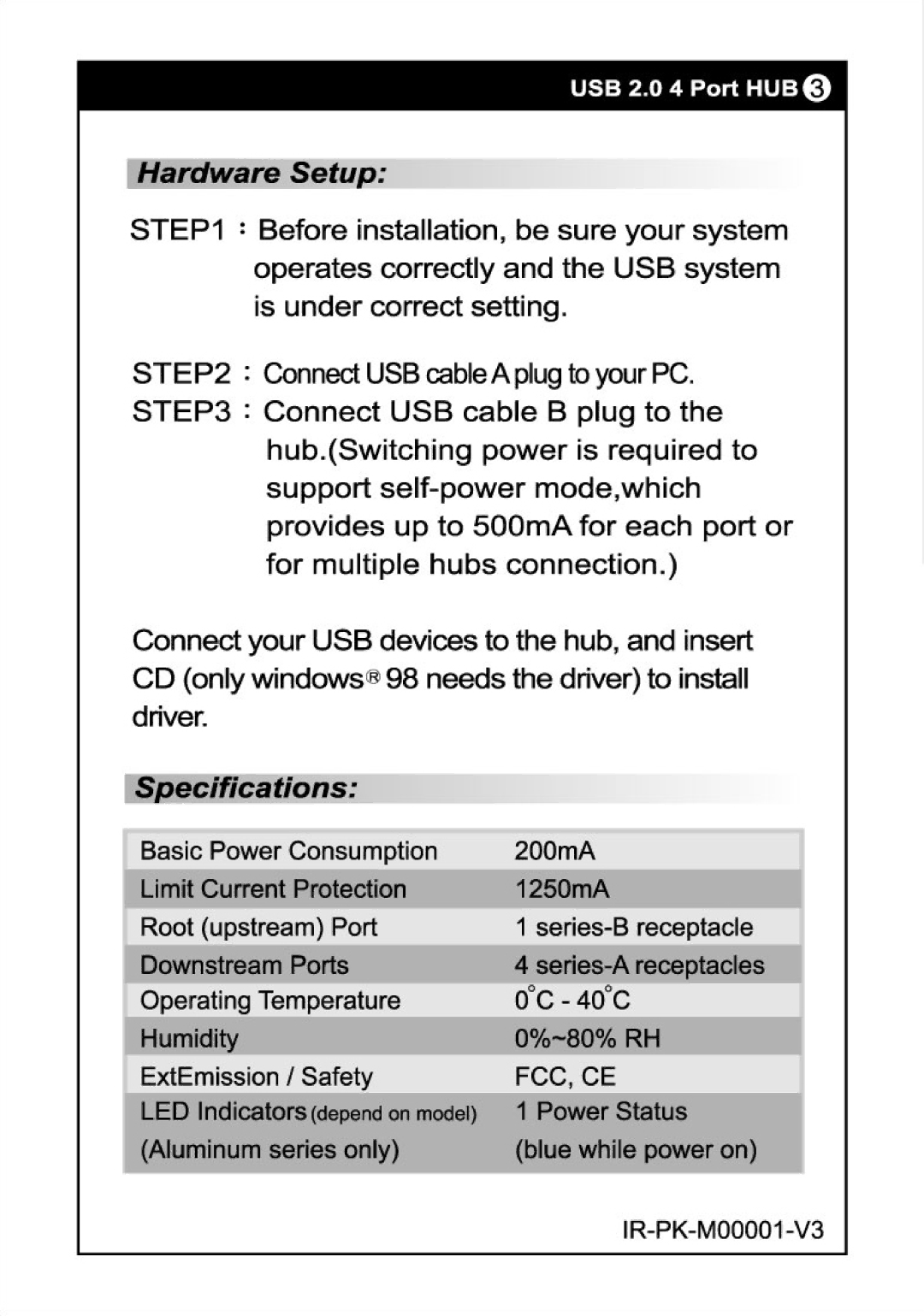 I-Rocks IR-4100 manual 