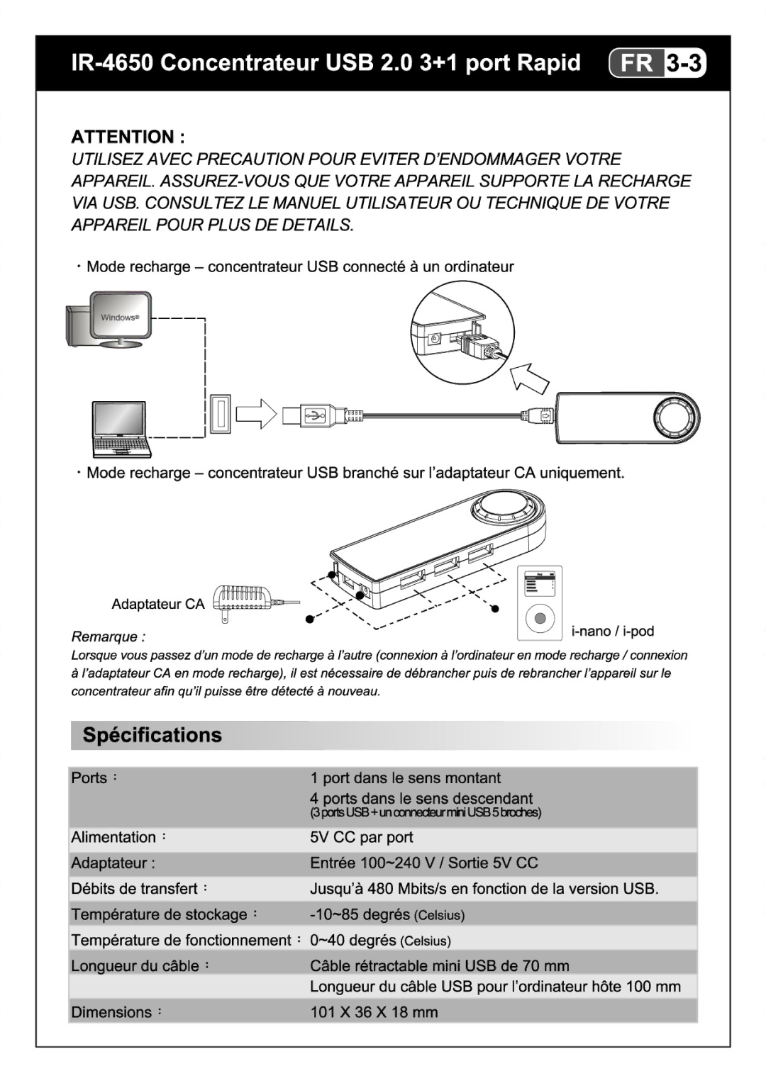 I-Rocks IR-4650 manual 