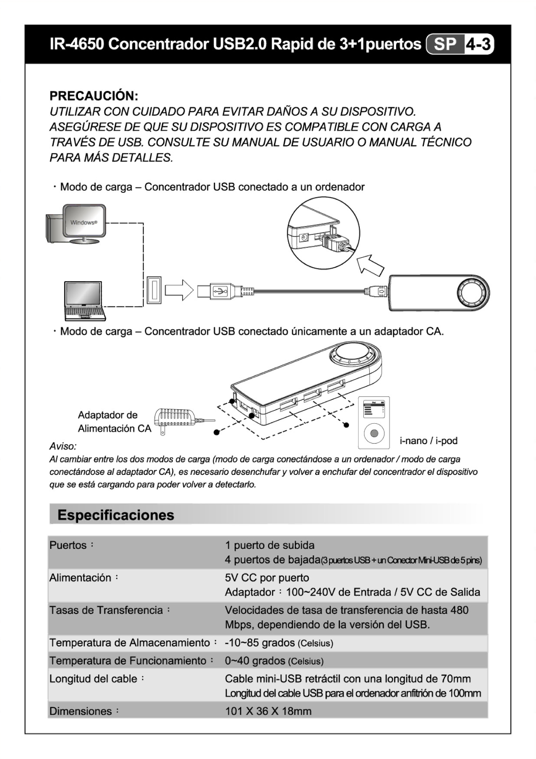 I-Rocks IR-4650 manual 