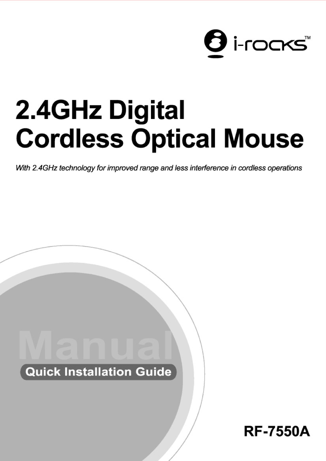 I-Rocks RF-7550A manual 