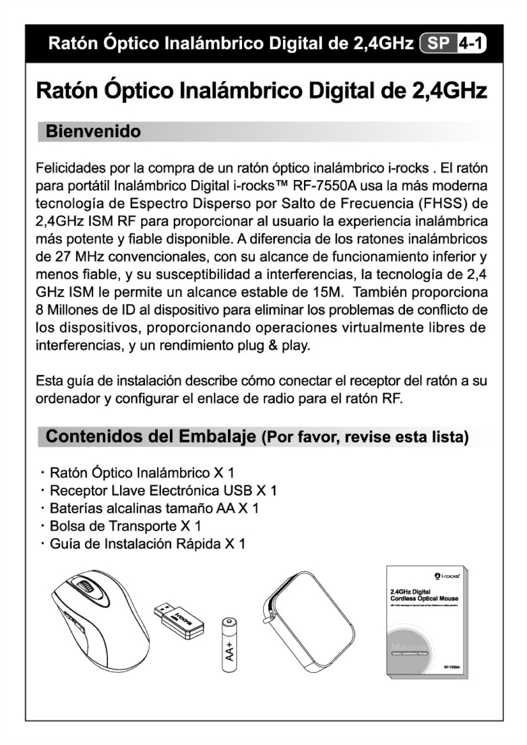 I-Rocks RF-7550A manual 