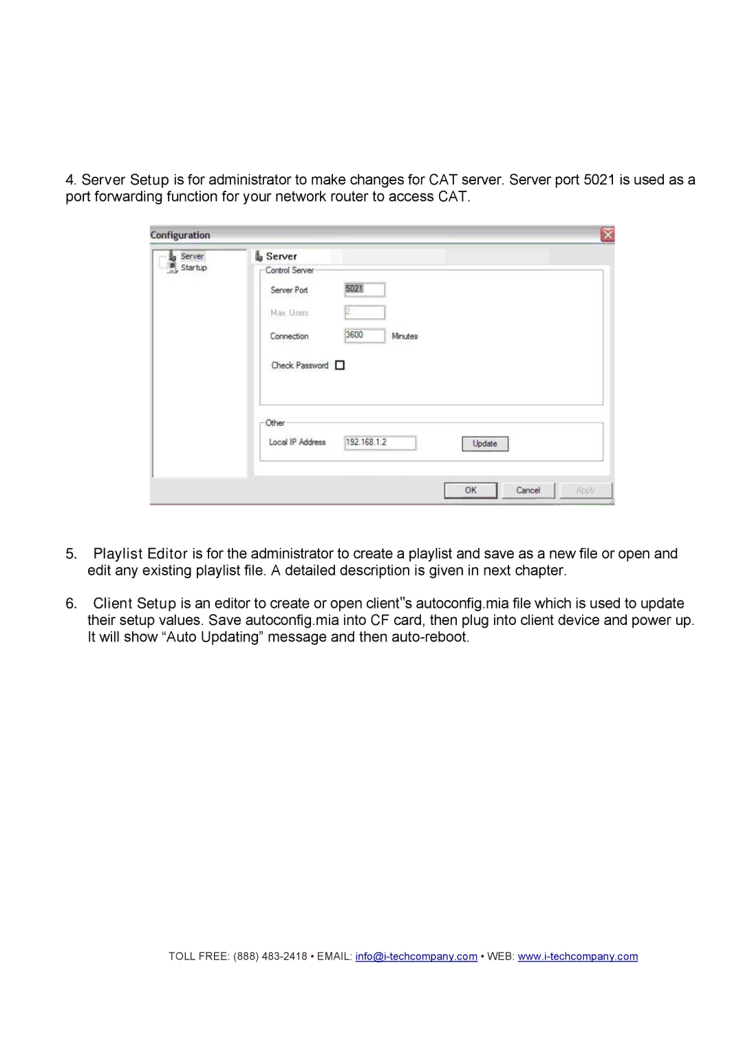 I-Tech Company CMP2000N manual 