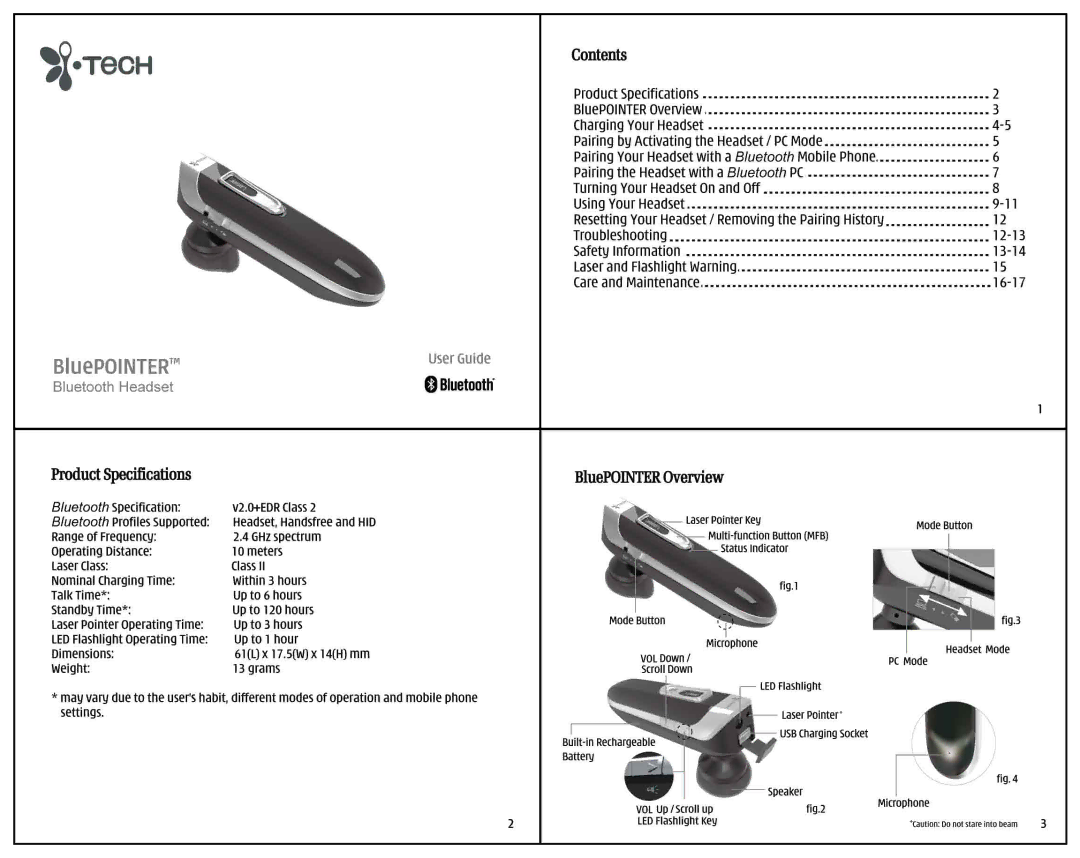 i. Tech Dynamic BluePointer manual 