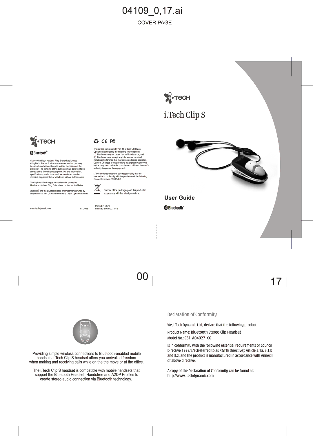 i. Tech Dynamic Clip S manual 