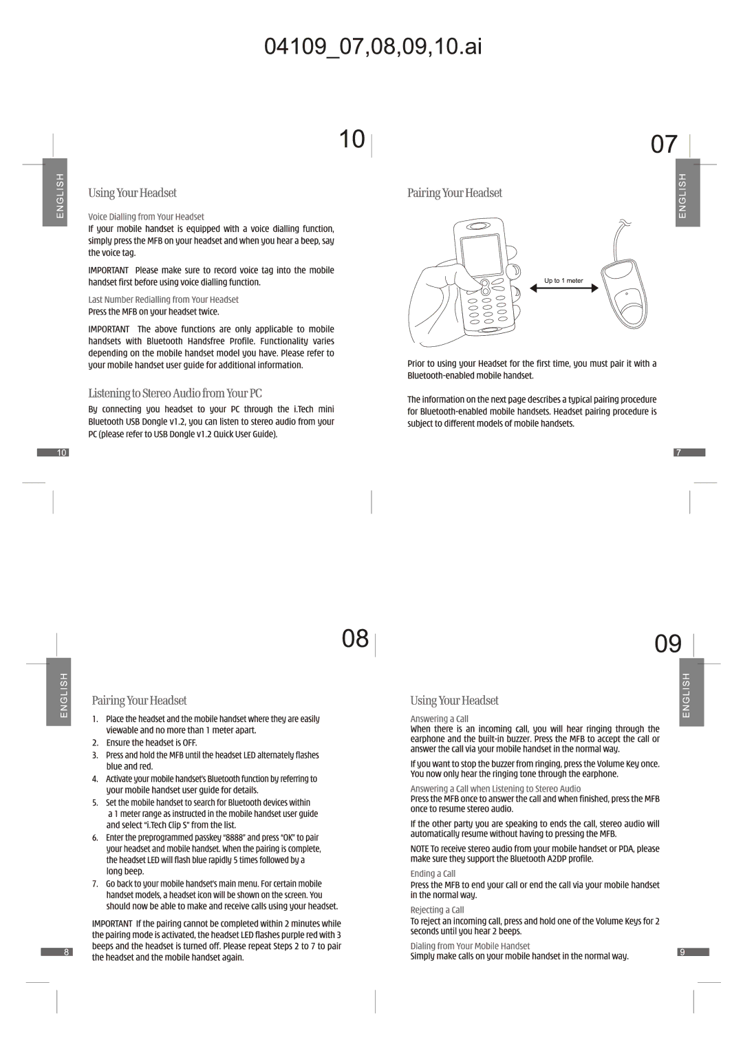 i. Tech Dynamic Clip S manual 