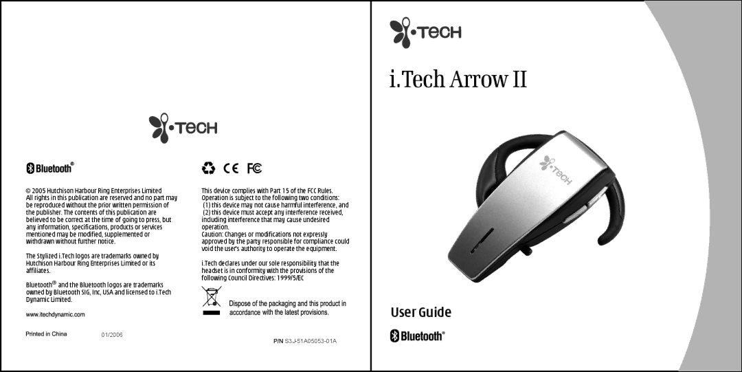 i. Tech Dynamic II specifications Tech Arrow 