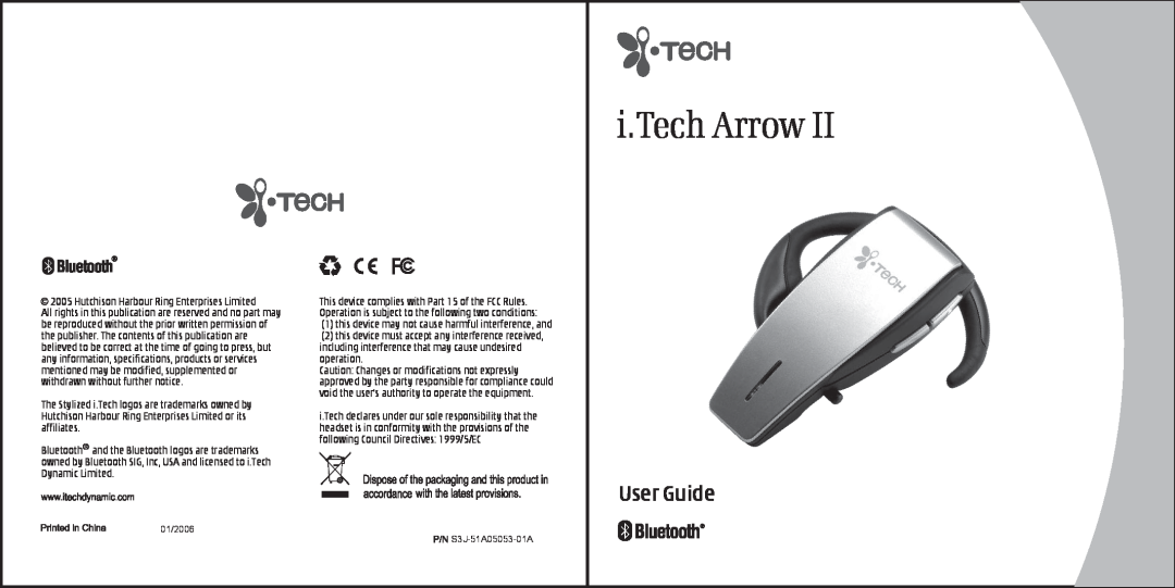 i. Tech Dynamic II specifications i.Tech Arrow, User Guide 