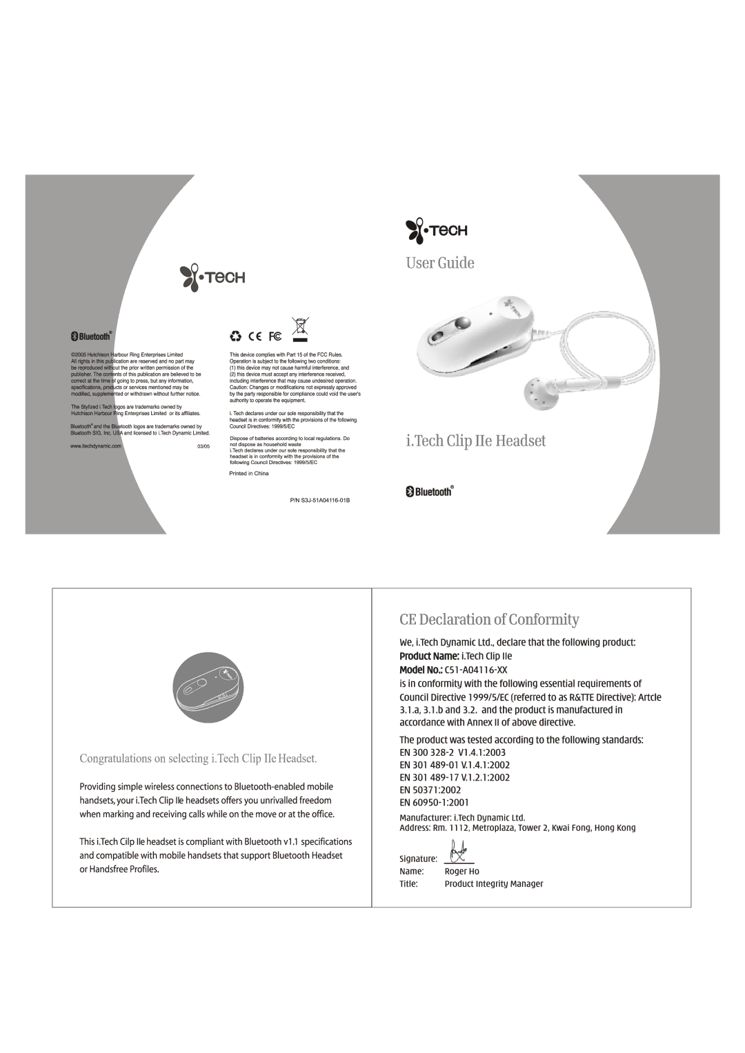 i. Tech Dynamic IIe manual 