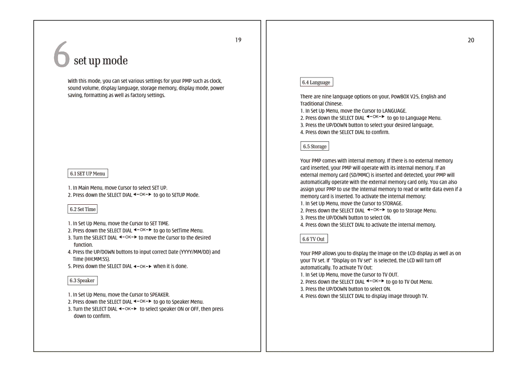 i. Tech Dynamic V25 manual 